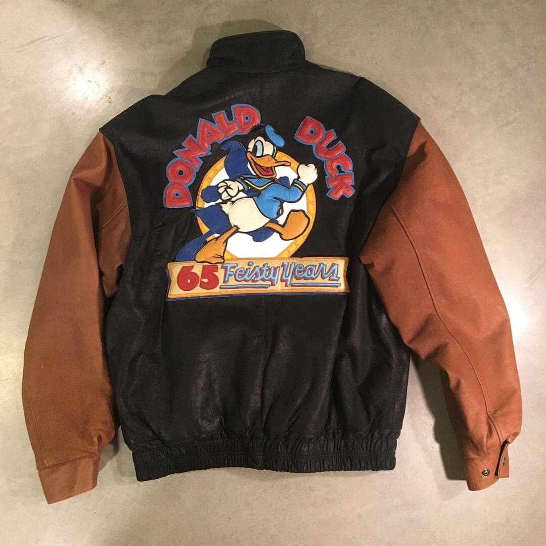 Donald Duck 65th Anniversary Leather Jacket (1) Donald Duck 65th Anniversary Leather Jacket