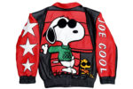 Peanuts Snoopy Cartoon Leather Jacket