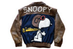 Peanuts Snoopy Cartoon Wool Leather Jacket