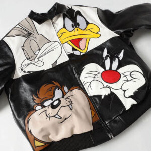 Rare Looney Tunes Vintage Leather Jacket
