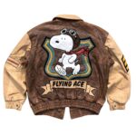 Rare Snoopy Flying Ace Leather Jacket