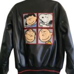 Rare Vintage Peanuts Snoopy Leather Jacket