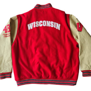 Red-Cream-NCAA-Wisconsin-Badgers-Team-Varsity-Jacket