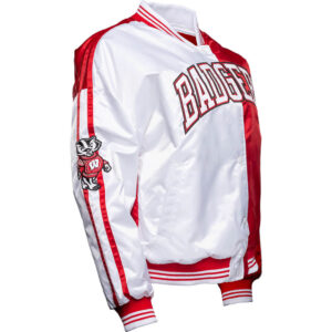 Red-White-NCAA-Wisconsin-Badgers-Team-Satin-Jacket
