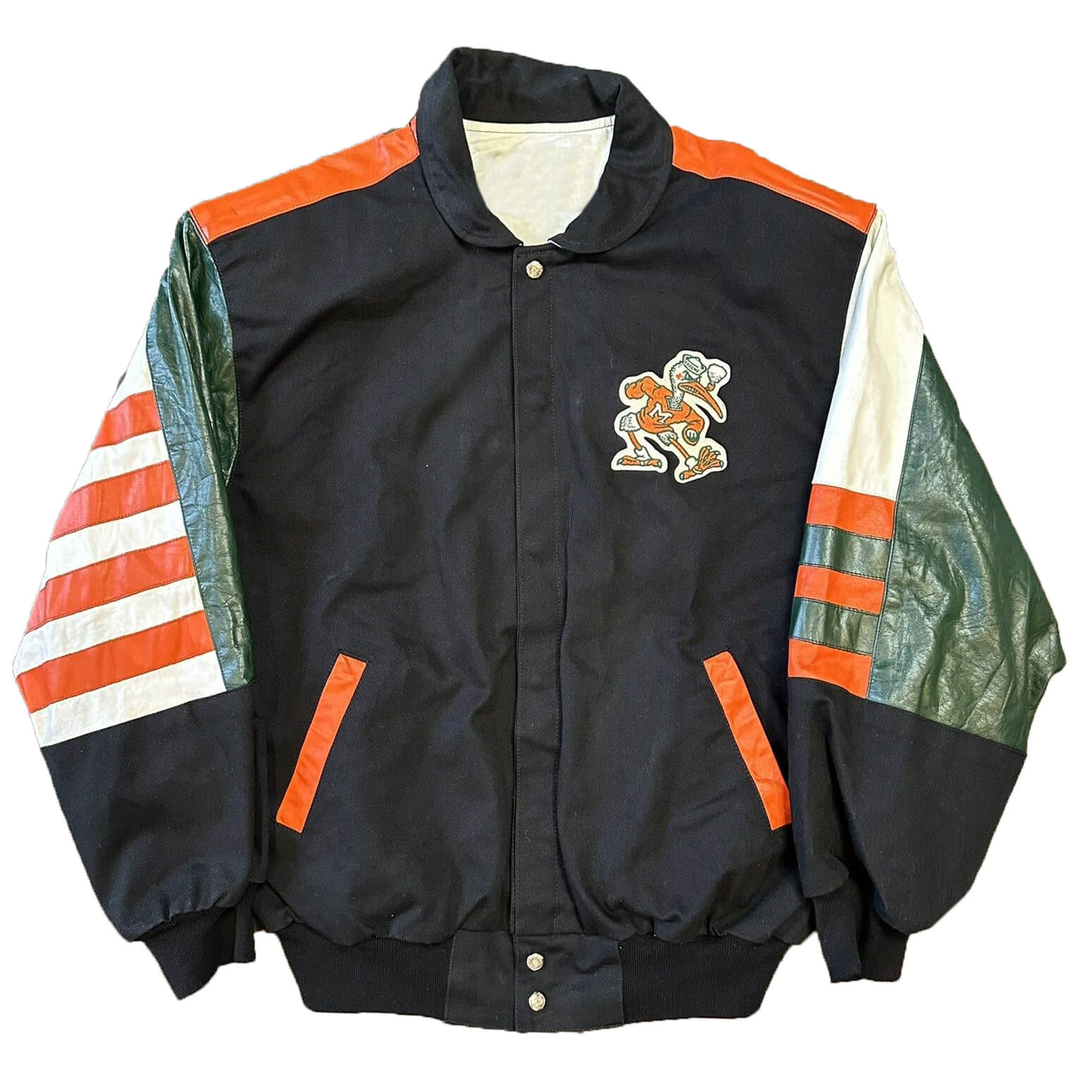Vintage-Jeff-Hamilton-Miami-Hurricanes-Football-Jacket-1 Vintage-Jeff-Hamilton-Miami-Hurricanes-Football-Jacket