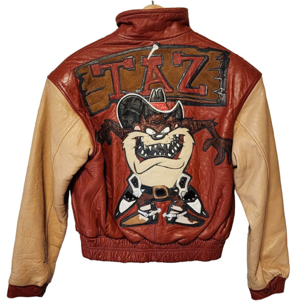 Vintage-Looney-Tunes-Taz-The-Wild-One-Leather-Jacket