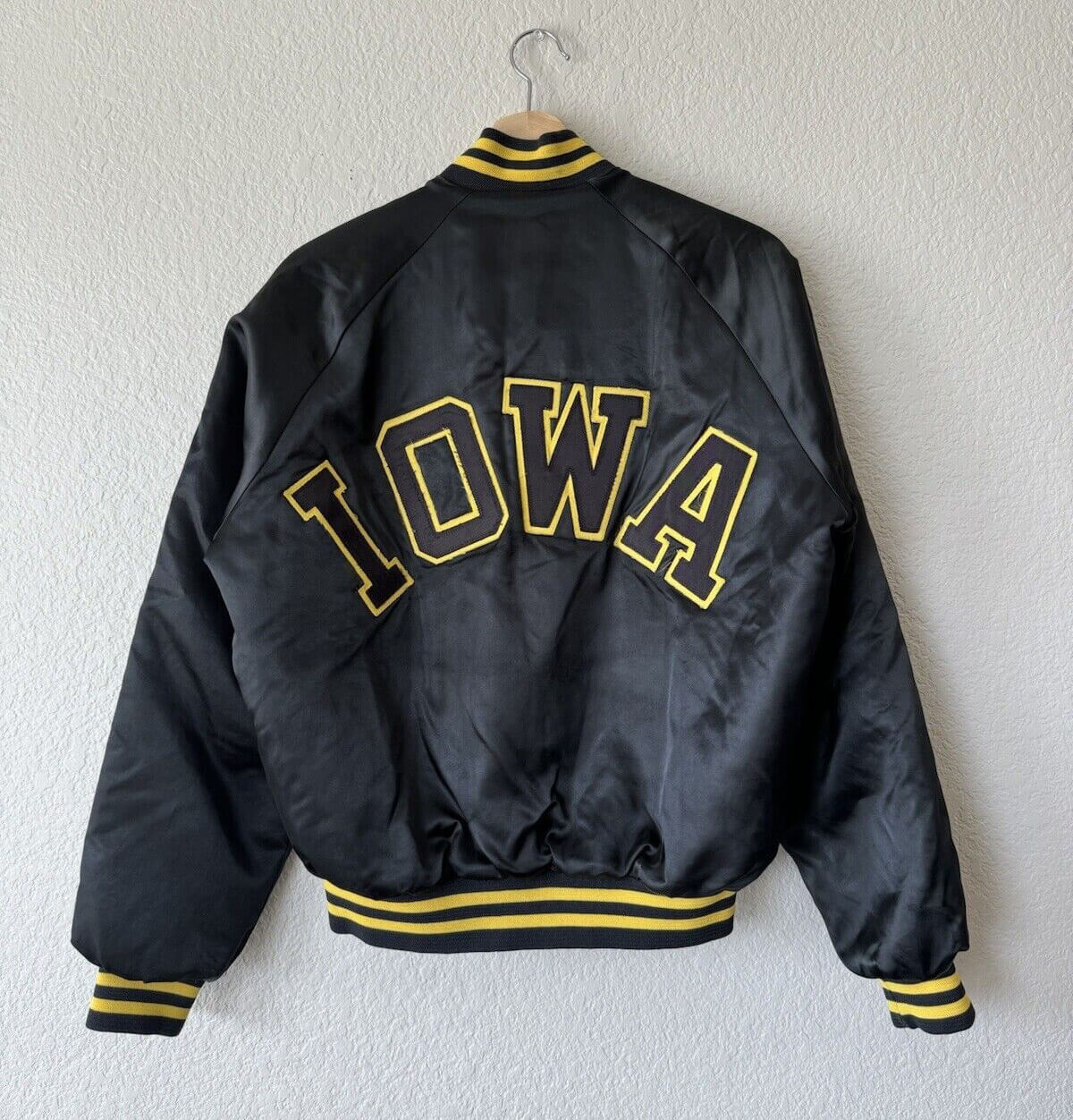 Vintage-NCAA-Iowa-Hawkeyes-Black-Satin-Jacket-1 Vintage-NCAA-Iowa-Hawkeyes-Black-Satin-Jacket