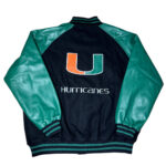 Vintage-NCAA-Miami-Hurricanes-Black-Green-Varsity-Jacket