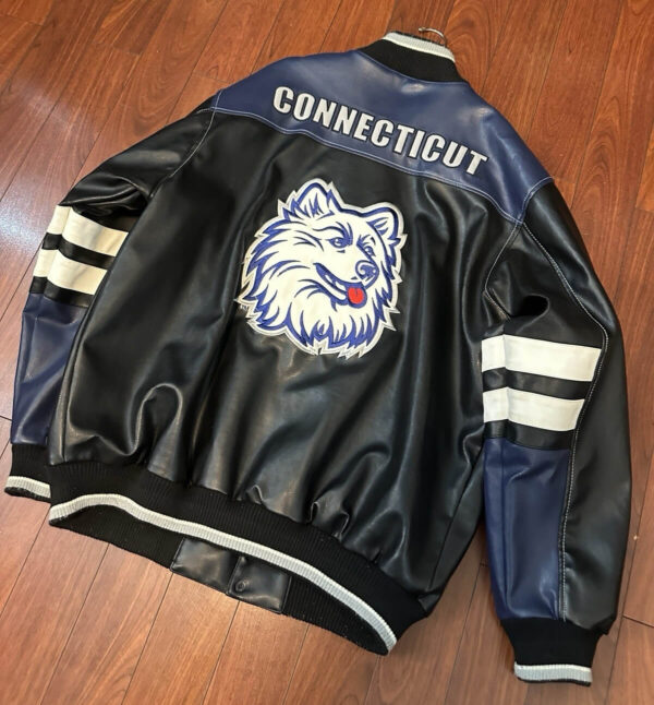 Vintage-NCAA-UConn-Huskies-Football-Team-Leather-Jacket