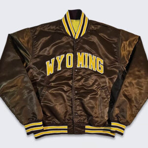 Vintage-NCAA-Wyoming-Cowboys-Brown-Satin-Jacket