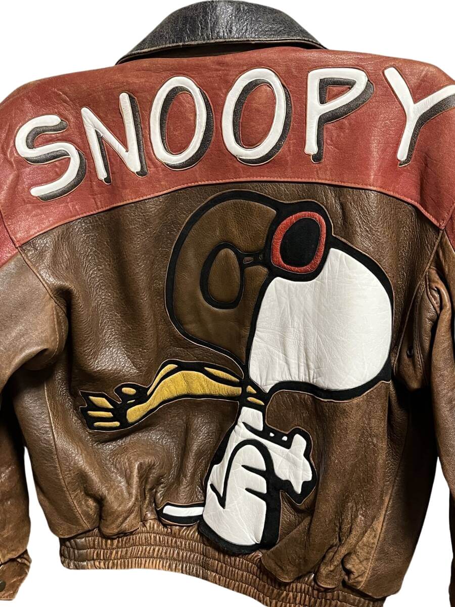 Vintage Snoopy Dogg Cartoon Leather Jacket - Maker of Jacket
