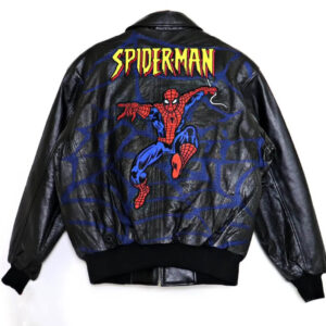 Vintage-Spider-Man-2002-Black-Leather-Jacket