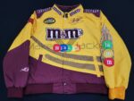 Vintage-Yellow-M&M-Nascar-Racing-Jacket