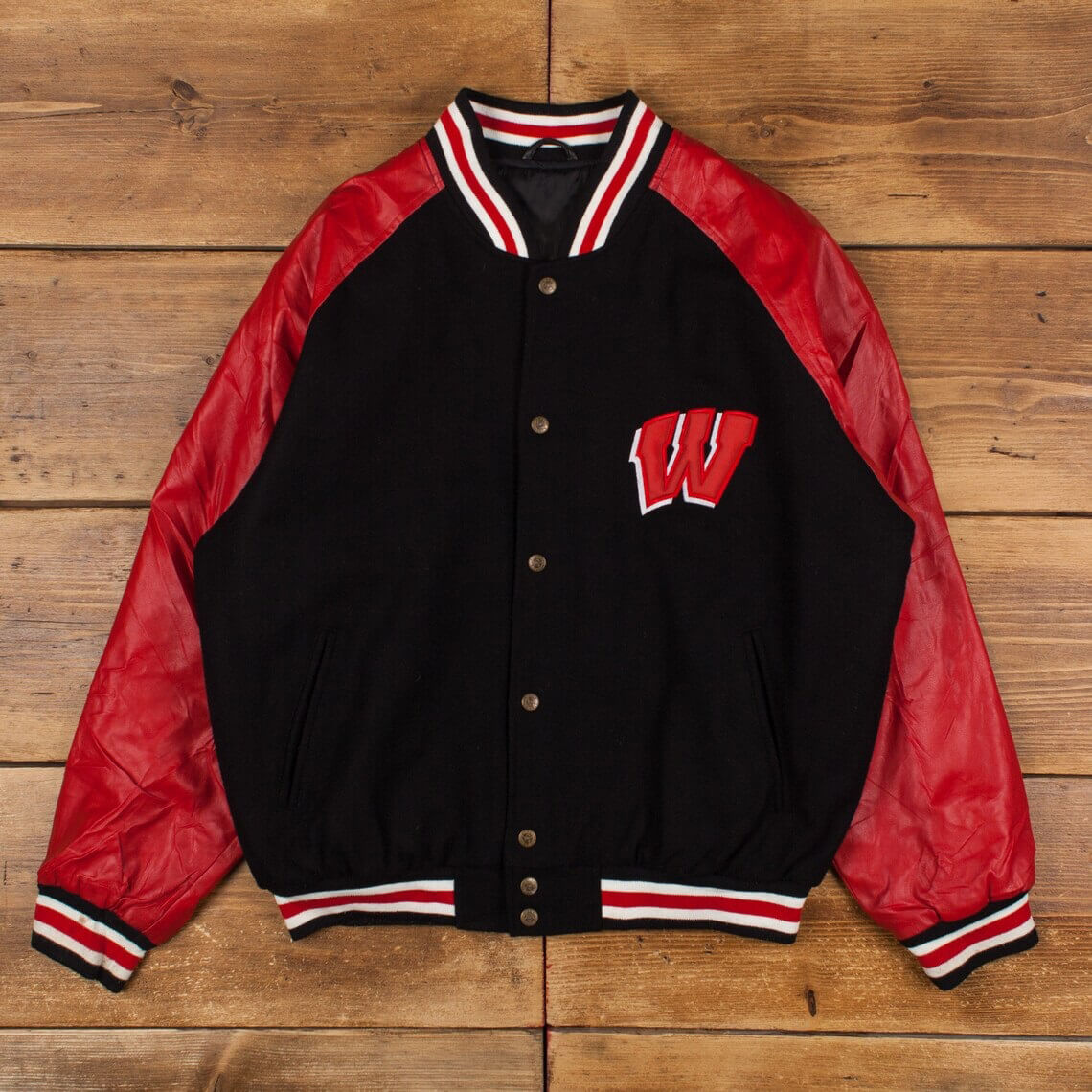 Vtg-University-Of-Wisconsin-Badgers-Bomber-Varsity-Jacket-1 Vtg-University-Of-Wisconsin-Badgers-Bomber-Varsity-Jacket