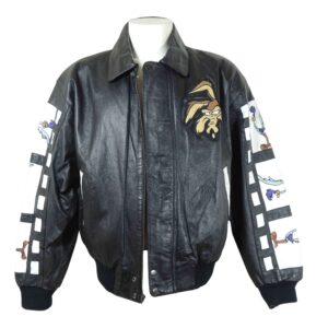 Wile E Coyote Roadrunner Leather Jacket