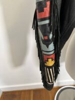 1980s Wolf Leather Biker Jacket