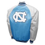 Light-Blue-Gray-NCAA-North-Carolina-Tar-Heels-Satin-Jacket