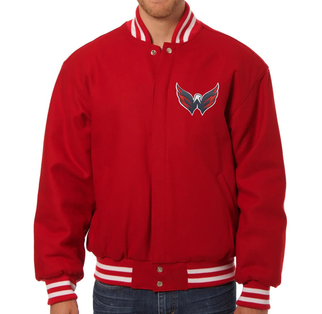 NHL-Washington-Capitals-Red-Full-Snap-Wool-Jacket-1 NHL-Washington-Capitals-Red-Full-Snap-Wool-Jacket