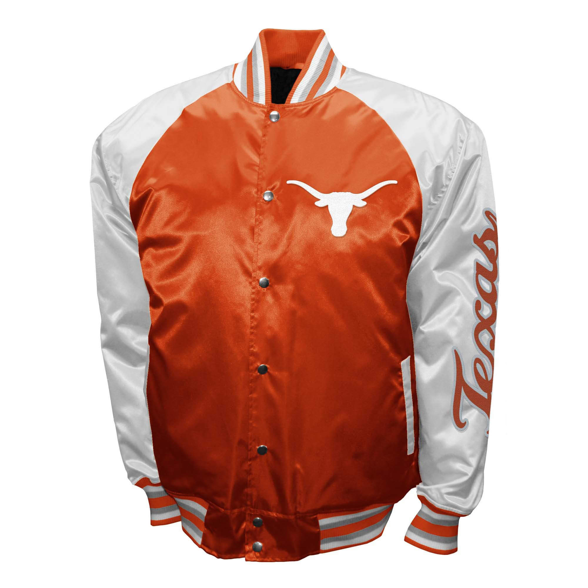 Orange-Gray-NCAA-Texas-Longhorns-Full-Snap-Satin-Jacket-1 Orange-Gray-NCAA-Texas-Longhorns-Full-Snap-Satin-Jacket