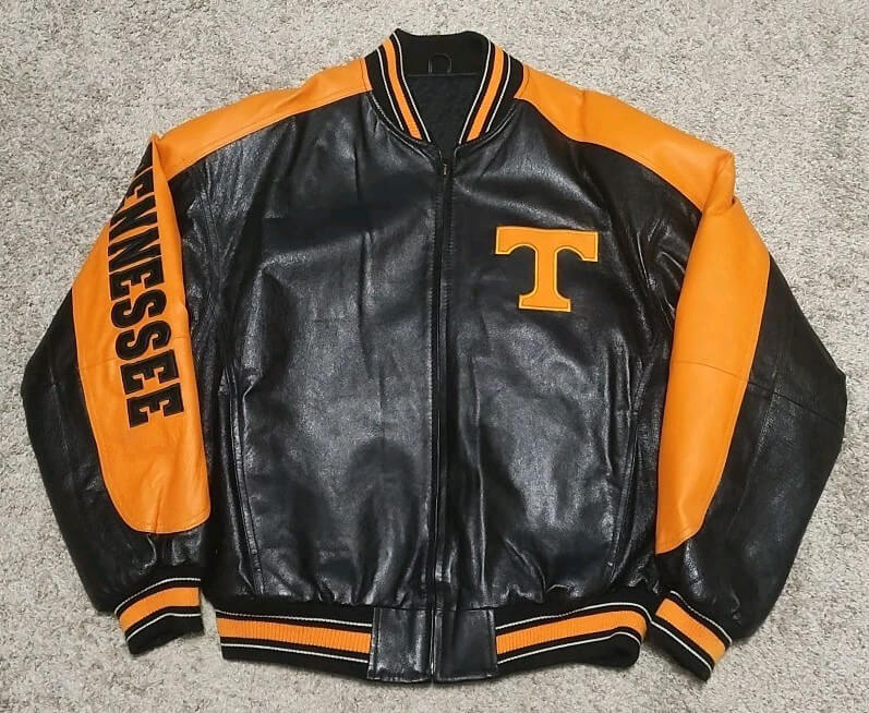 Vintage-Tennessee-Volunteers-Vols-Leather-Varsity-Jacket-1 Vintage-Tennessee-Volunteers-Vols-Leather-Varsity-Jacket