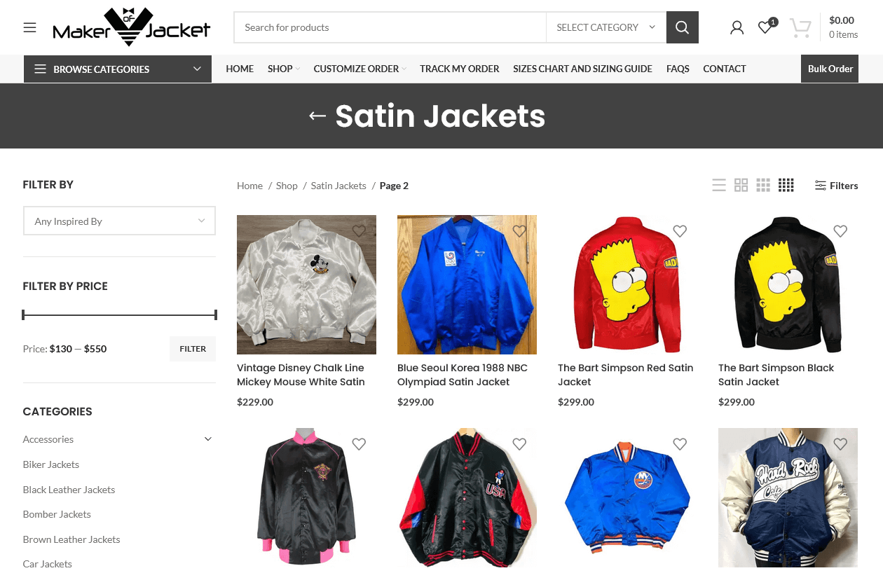 Satin-Jackets Collections