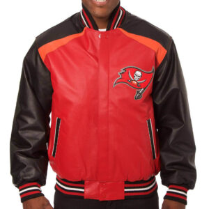 Tampa-Bay-Buccaneers-Tricolor-Leather-Varsity-Jacket