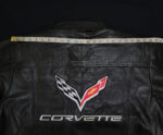 Corvette Leather jacket featuring shoulder Measurement with logos
