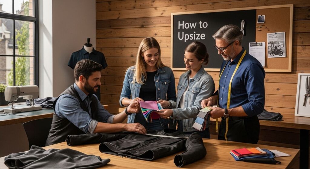 how to upsize a jacket