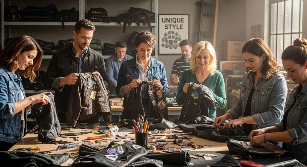 upcycling leather jackets