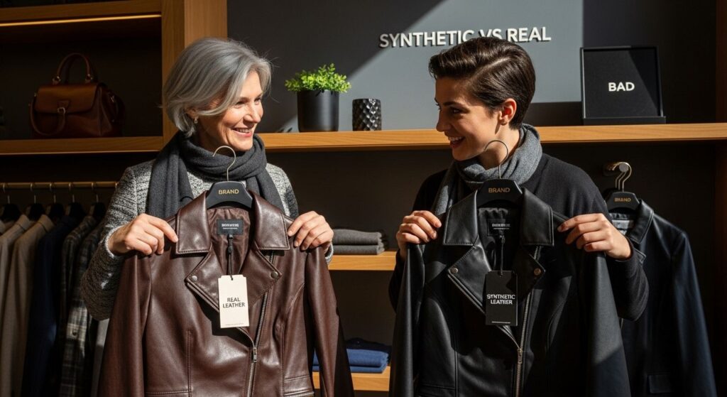 synthetic vs real leather