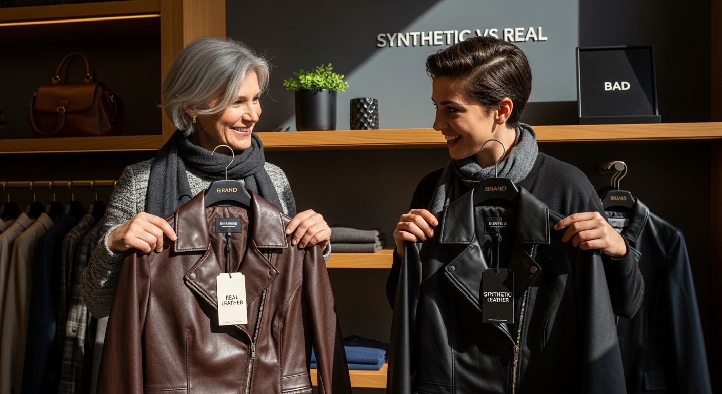 synthetic vs real leather