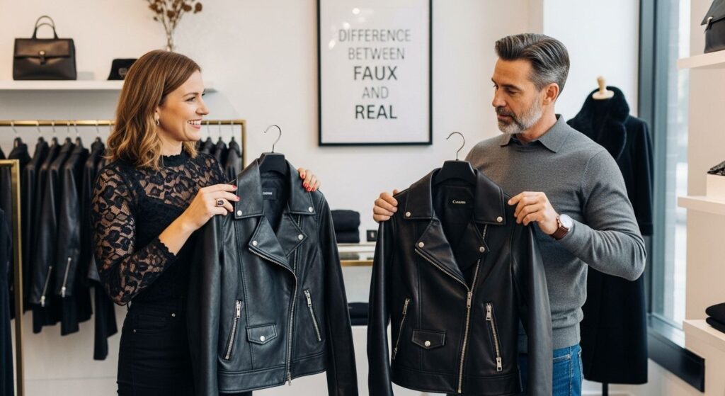 faux vs real leather