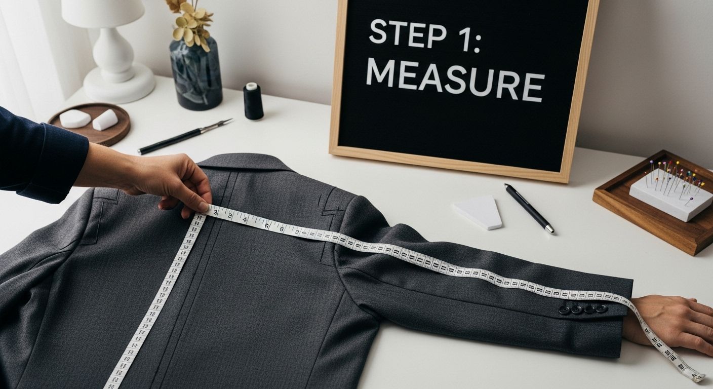 measure jacket sleeves