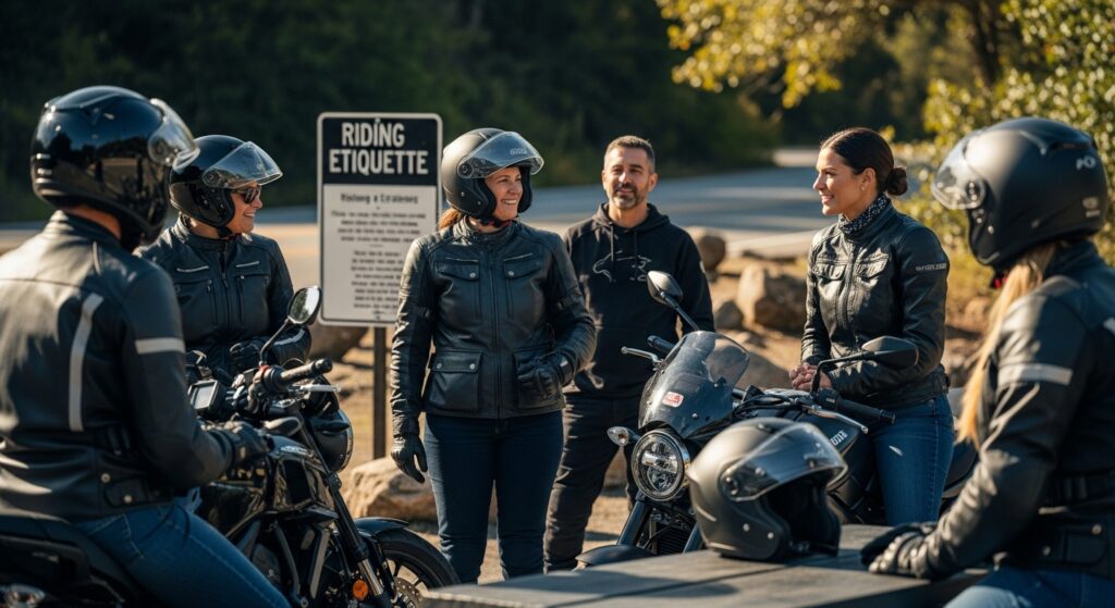 motorcycle riding etiquette