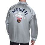 Gray Florida Panthers Retro Jacket (Back)