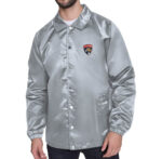 Gray Florida Panthers Retro Jacket (Front)