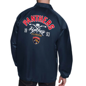 Navy Florida Panthers Retro Jacket (Back)