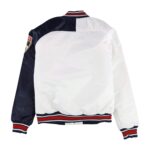 Navy Red Florida Panthers Hometown Satin Jacket (Back)