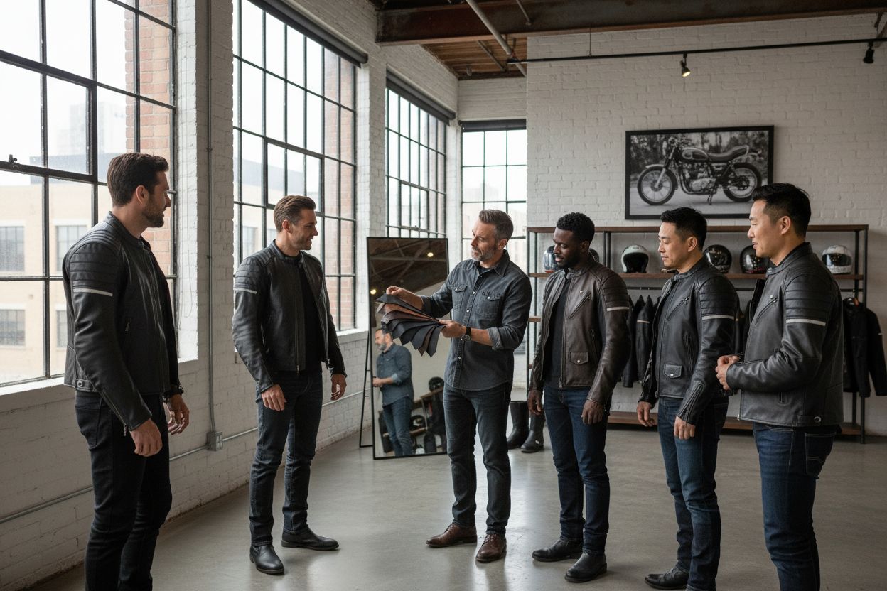 mens leather moto jacket