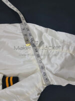 Pittsburgh Pirates White Satin Jacket Armpit view with Measurement
