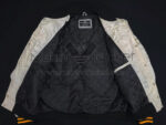 Pittsburgh Pirates White Satin Jacket Inside view with Black Quilted Lining