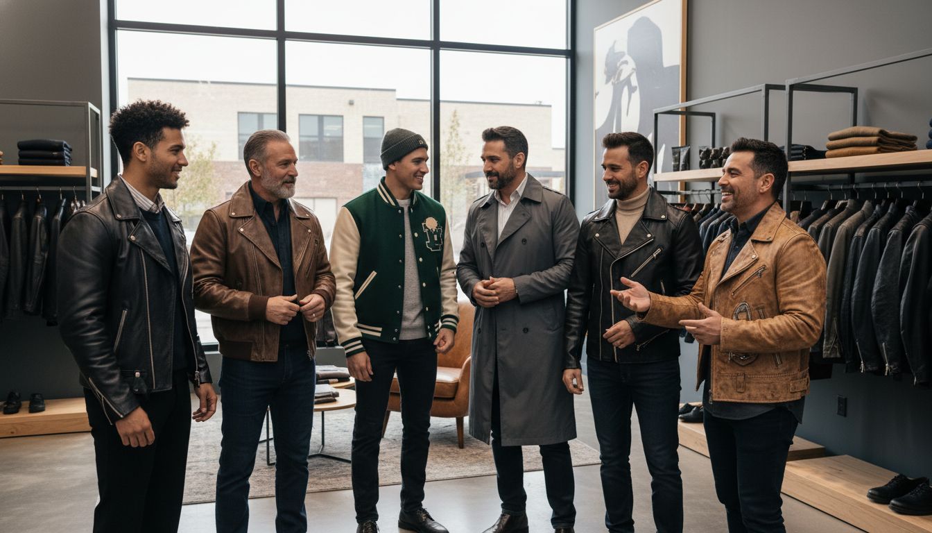 leather jacket types men