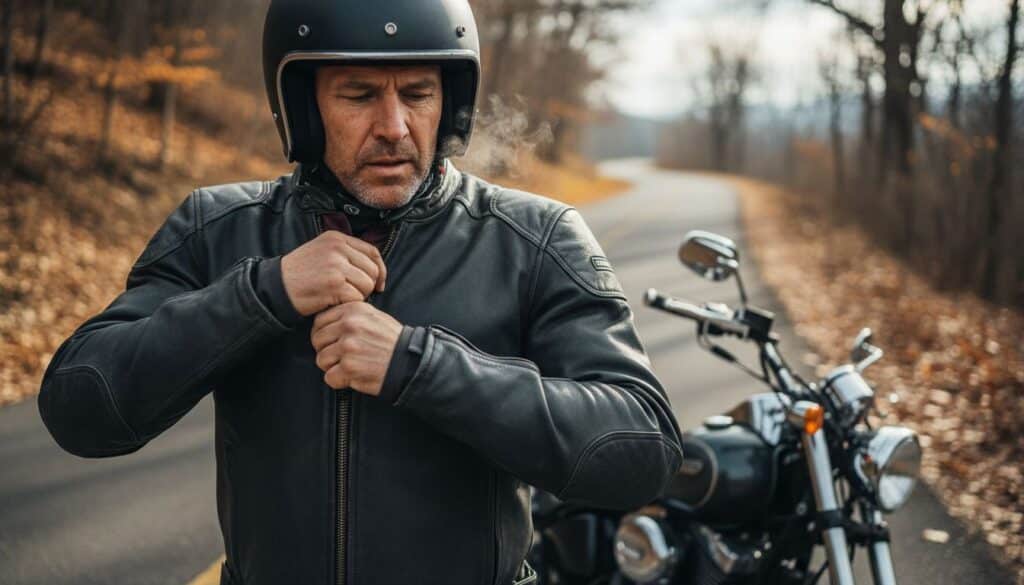 leather motorcycle jacket