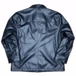 Indiana Hoosiers Black Leather Jacket Back