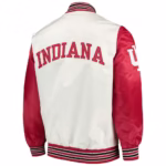 Indiana Hoosiers Rookie Satin Jacket (Back)