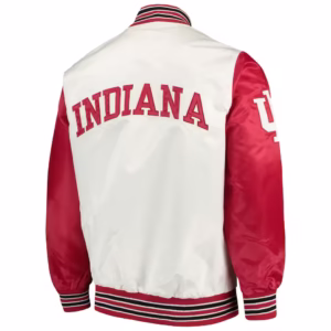 Indiana Hoosiers Rookie Satin Jacket (Back)