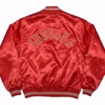Rare Vintage Indiana Hoosiers Red Satin Jacket Back