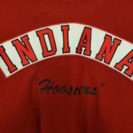 Vintage 80's Indiana Hoosiers Red White Varsity Jacket (Back Logo)
