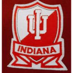 Vintage 80's Indiana Hoosiers Red White Varsity Jacket (Front Logo)