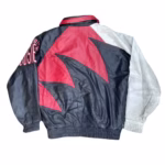 Vintage 90s Indiana Hoosiers Sharktooth Leather Jacket (Back)